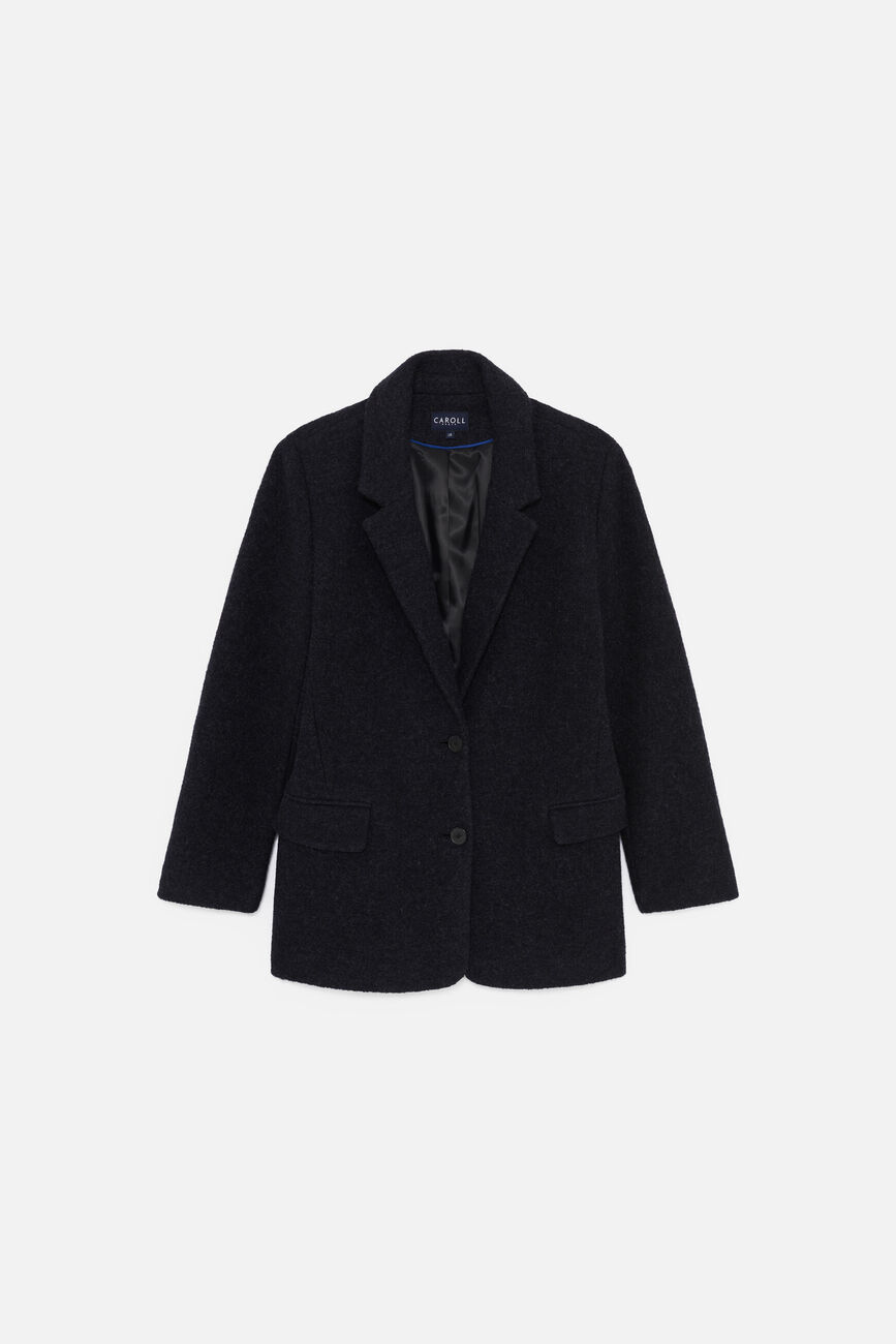girelli coat 100 wool navy blue woman Girelli coat 100% wool navy blue woman
