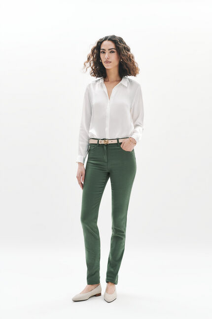 Pantalón tony verde caqui mujer