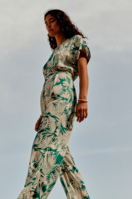 Combinaison cocotte vert emeraude femme