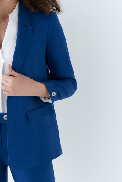 Blazer randine bleu femme