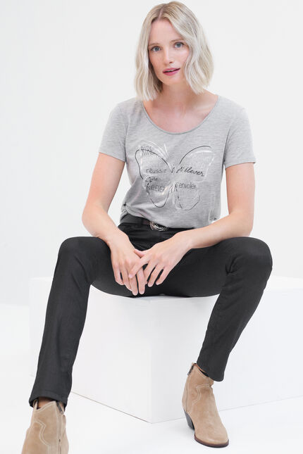 T-shirt Jamelia grigio donna