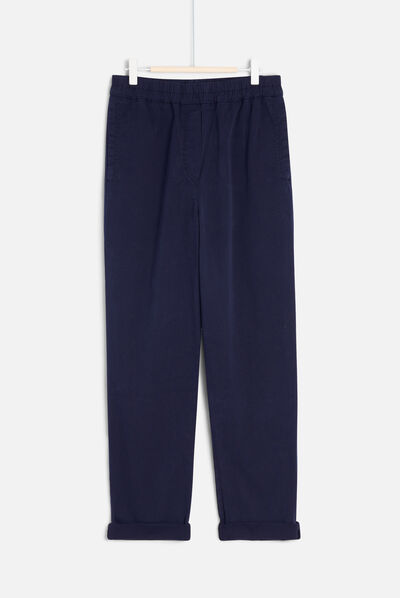 Broek Romeo marineblauw vrouw