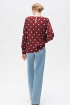 Christy top burgundy woman
