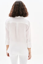 100% linen coraline shirt white woman