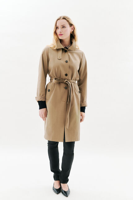 Trench Gelisol taupe mujer
