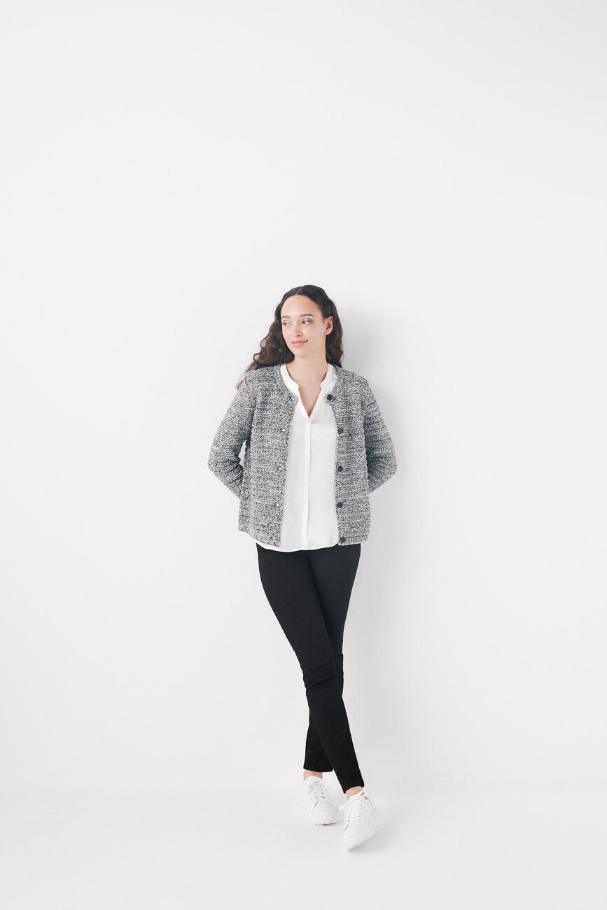 Gilet cecile noir femme