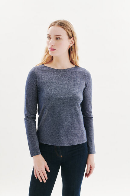 T-shirt Tjade bleu marine femme