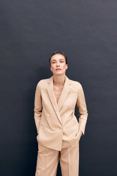 blazer alice beige femme