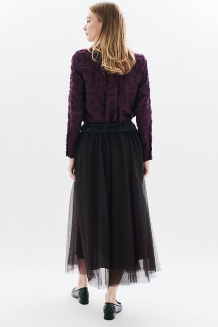 Falda Jupon negro mujer