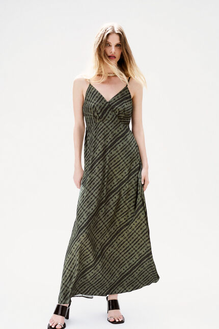 Abito Romary verde cachi donna