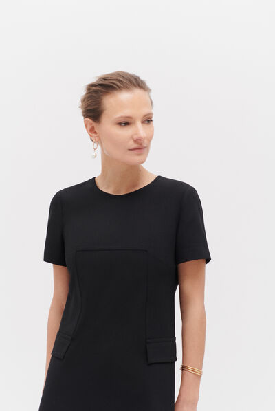 Robe canelle noir femme