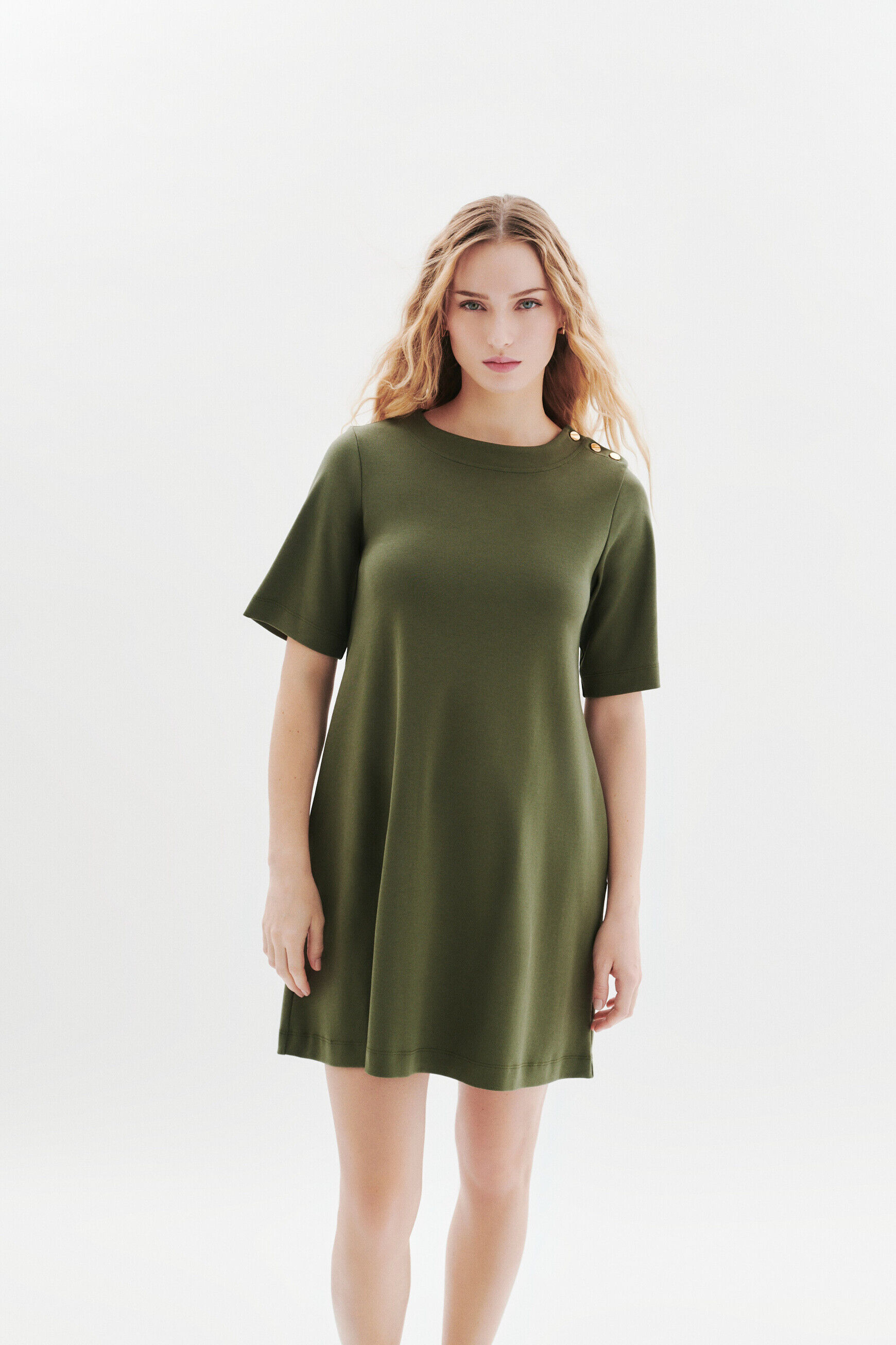 Robe Rmarie vert kaki femme