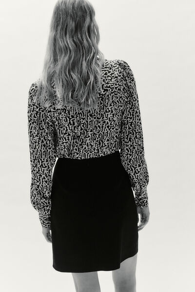 jupe zazou noir femme
