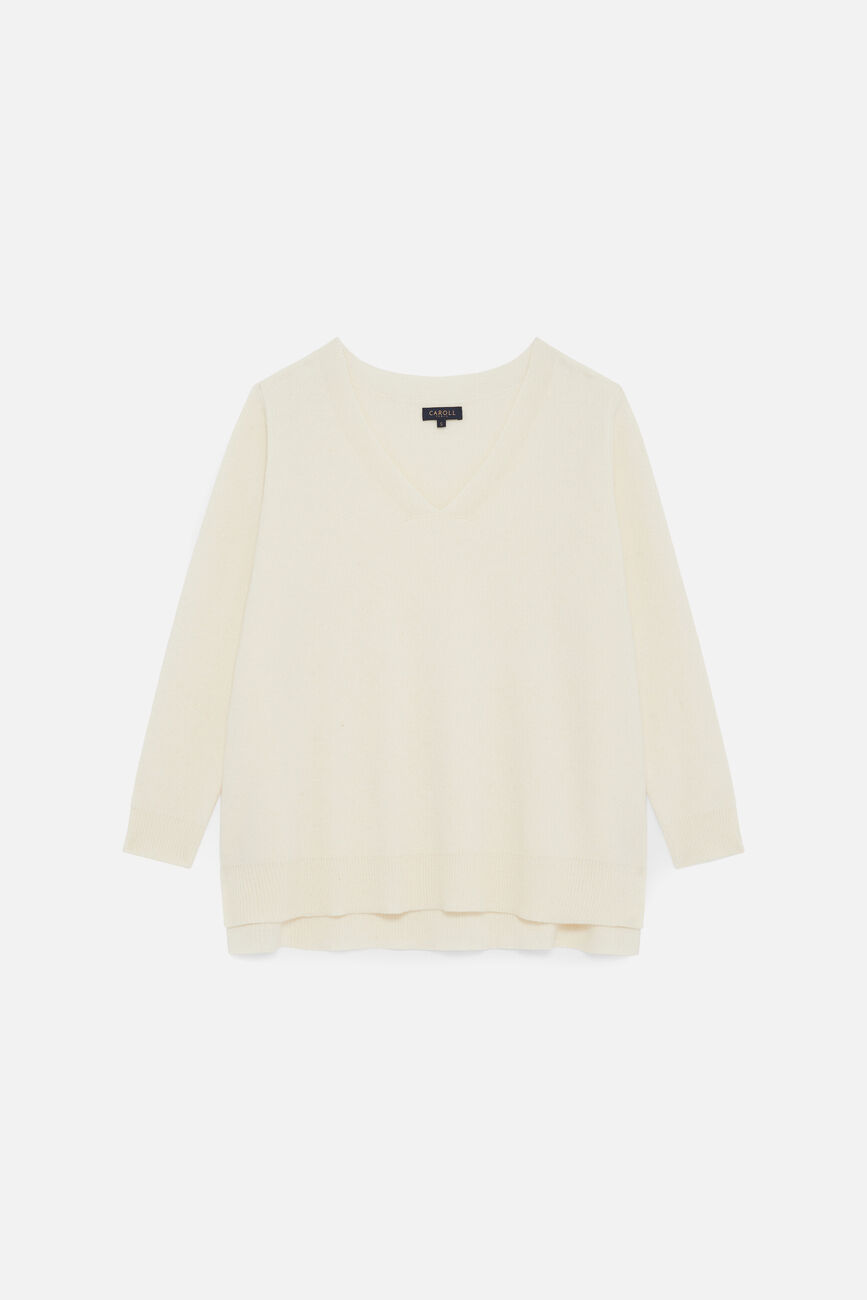 Pull Mleopold made in Italy ivoire femme