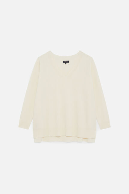Pull Mleopold made in Italy ivoire femme