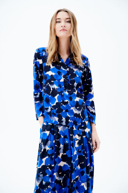 Blouse celvi bleu marine femme
