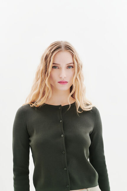 Gilet Mwindsor vert kaki femme