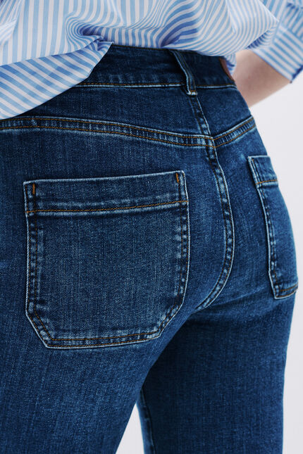 Pantalon pelley denim denim stone femme