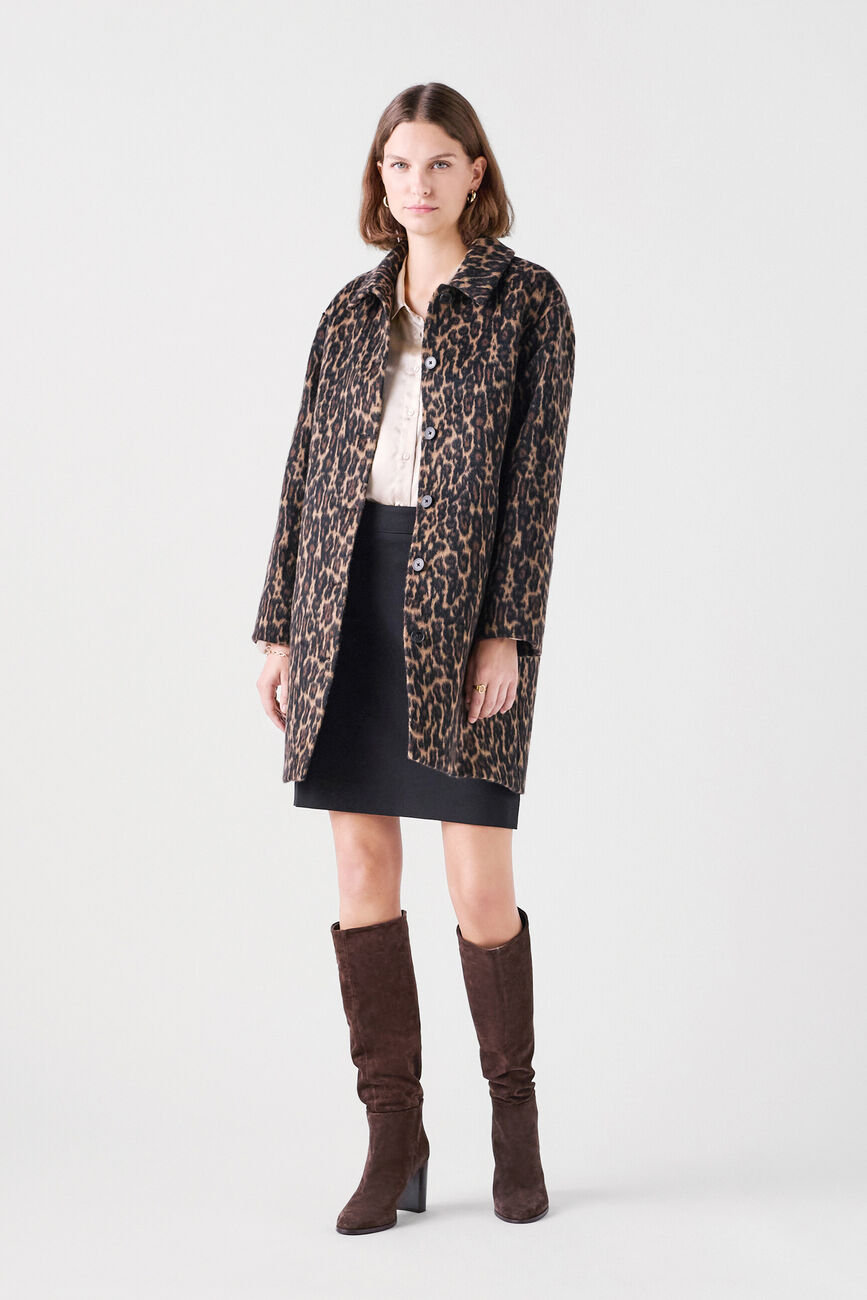Ganderine coat beige woman