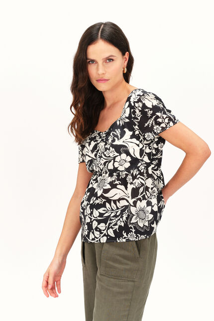 Blouse city zwart vrouw