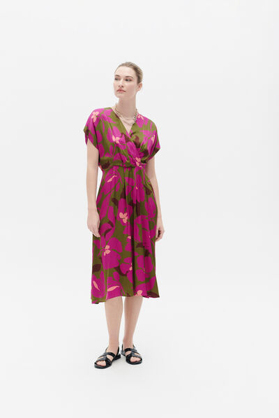 Robe rtelma vert olive femme