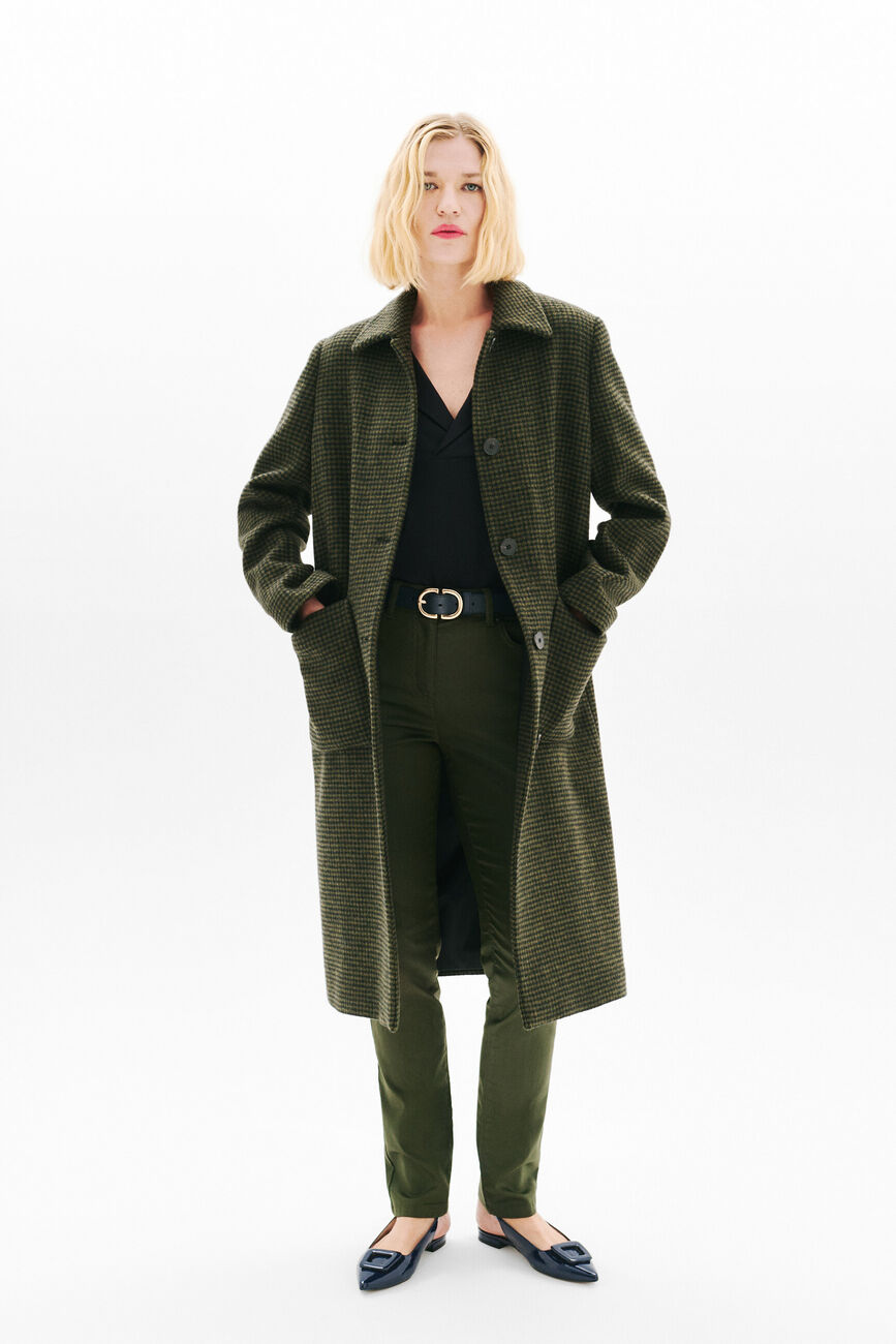 Manteau Gelika vert kaki femme