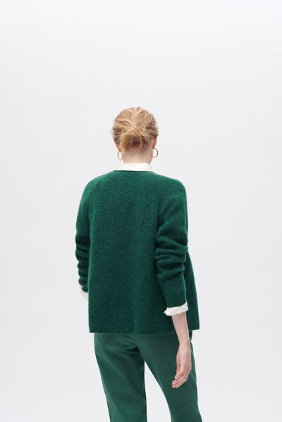 Pull marta vert fonce femme