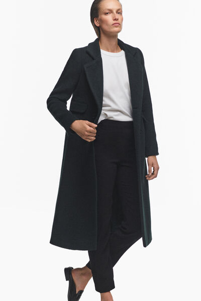 Manteau numero3 c1 vert fonce femme