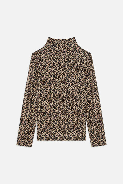 T-shirt Lila ecru donna