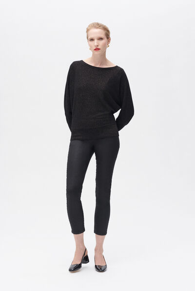 Pantalon ptristan noir femme