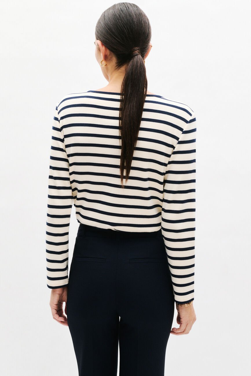 Pantalon Pgaston bleu marine femme