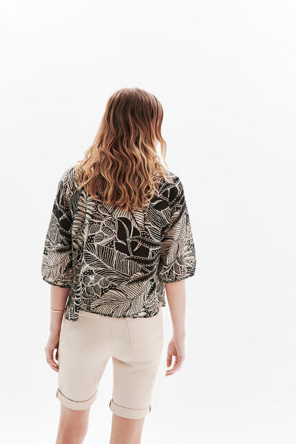 Camisa Czelly preto mulher