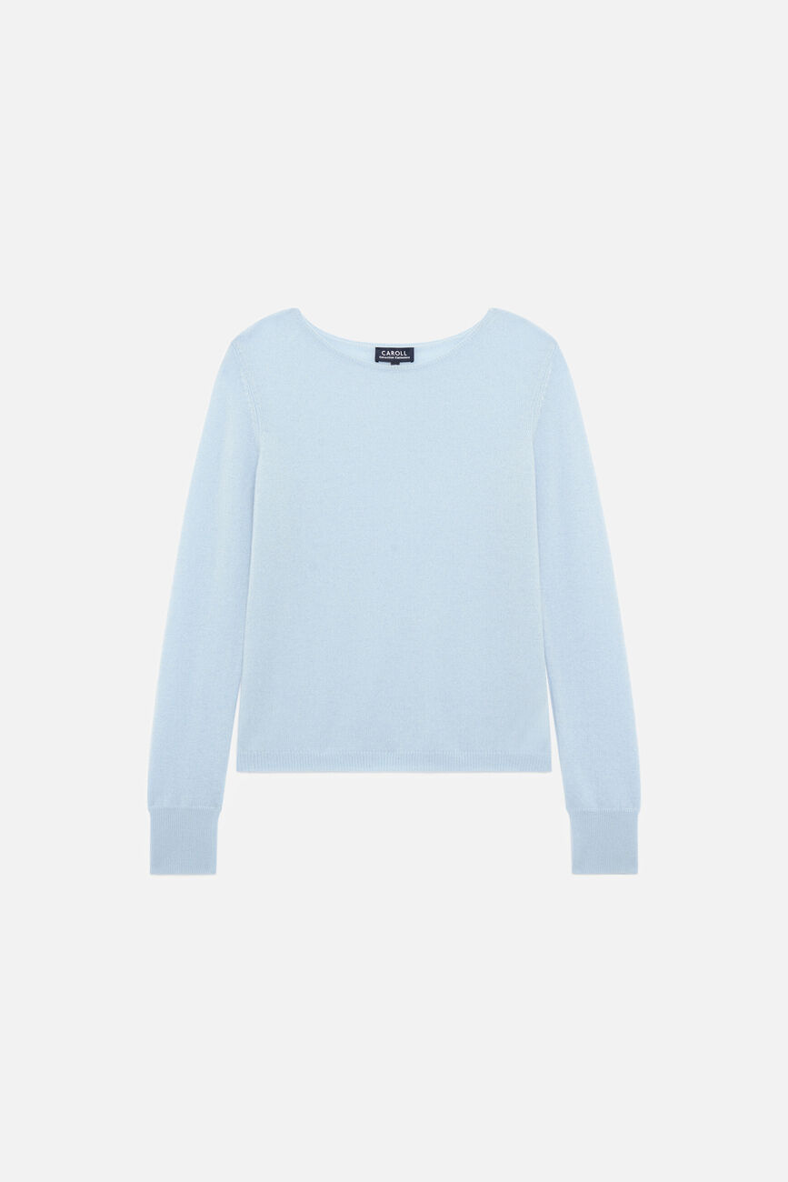 Mzoan 100% cashmere sweater pastel blue woman