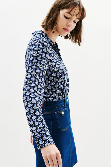 T-shirt Tjustine denim stone damen