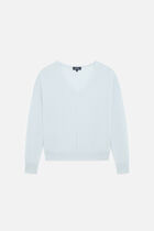Mthelmina 100% cashmere sweater sky blue woman