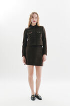 Janette2 skirt chocolate brown woman