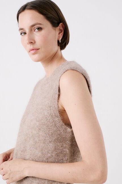 Pull douglas taupe femme