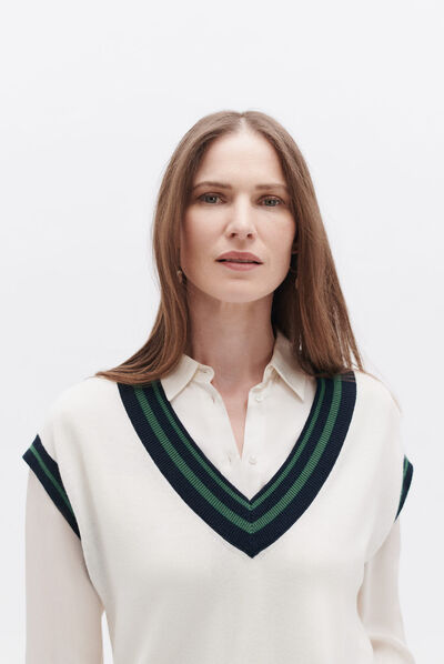 Pull marco ivoire femme