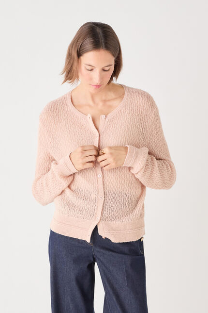 Chaleco Mjade rosa salmón mujer