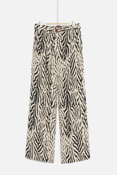 pantalon lenzo noir femme