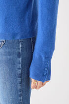 Mzoan 100% cashmere sweater royal blue woman