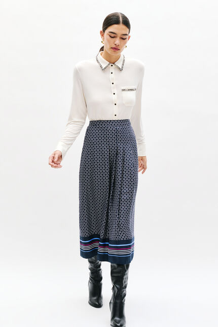 Santana rok marineblauw vrouw