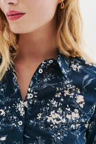 Jessica7 shirt navy blue woman
