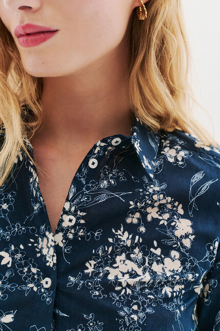 Chemise Jessica7 bleu marine femme