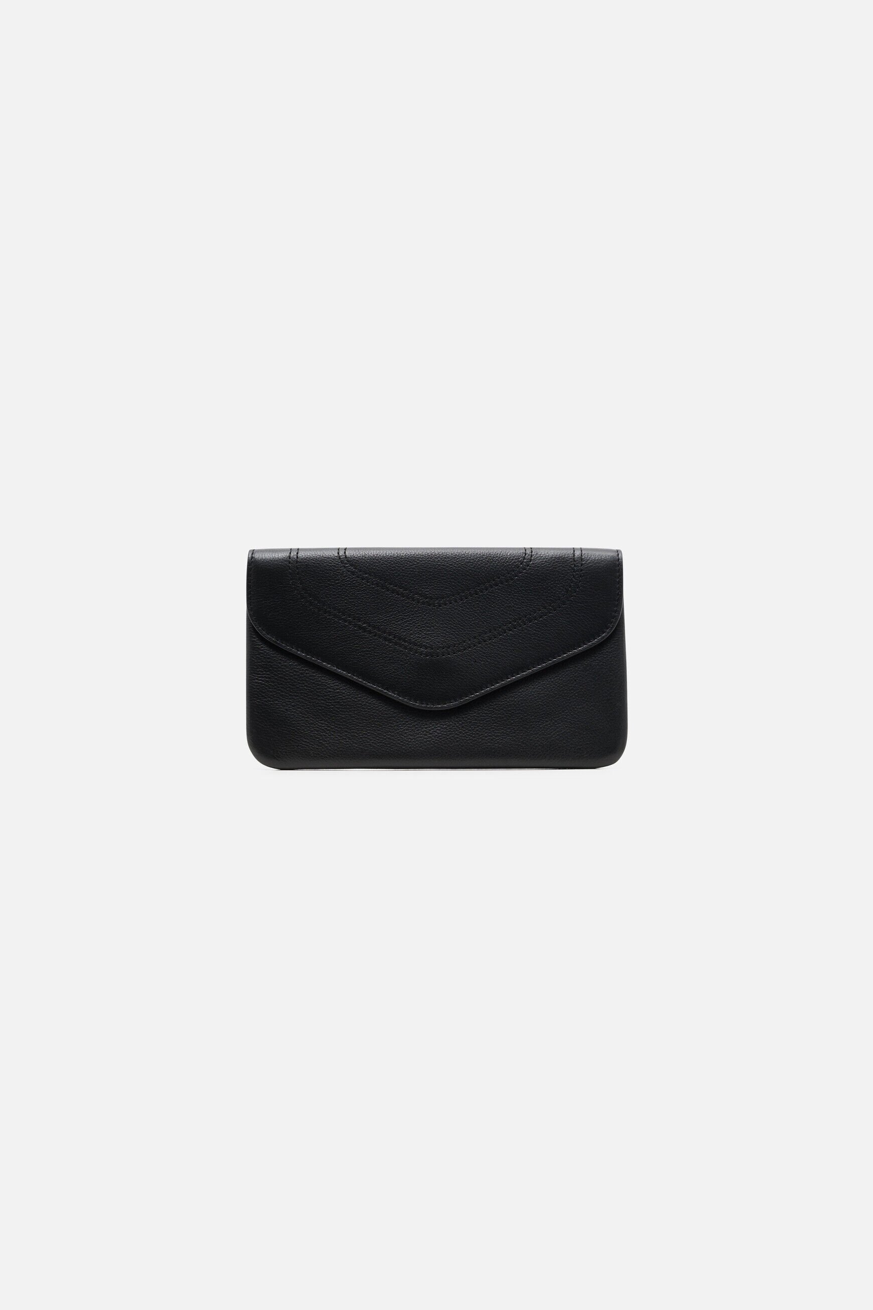 Petite maroquinerie shania cuir naturel noir femme
