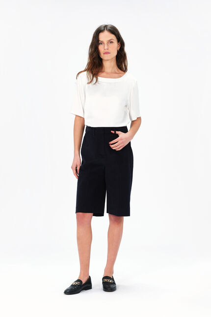 pbermu Bermuda shorts navy blue woman