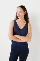 Nolwenn top navy blue woman
