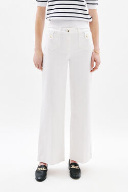 Pantalon Pietro blanc femme