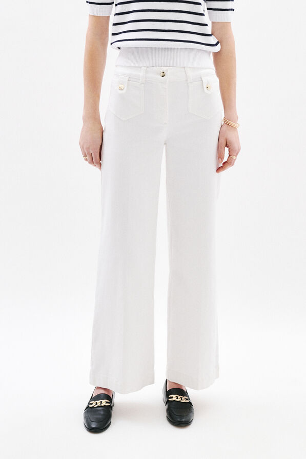 Pantalón Pietro blanco mujer