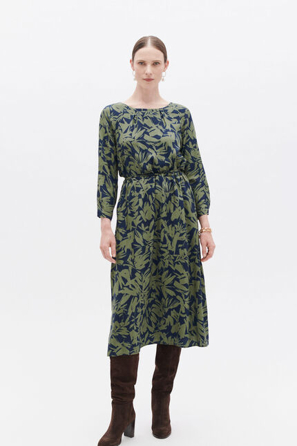 Robe roulia vert clair femme